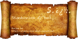 Stankovics Ábel névjegykártya